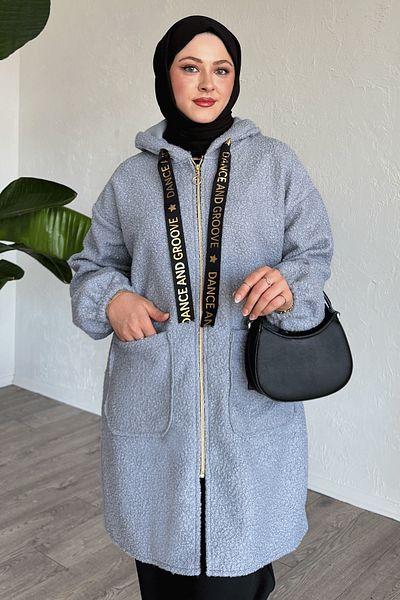 InStyle Καπάκι με κουκούλα Boucle Stamp Grey Cap