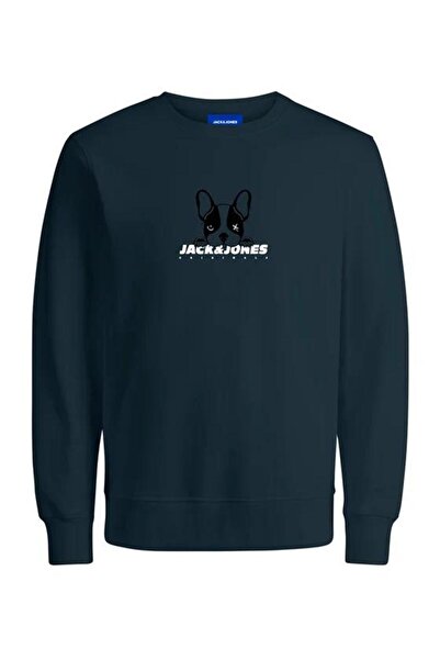 Jack & Jones JACK&JONES 12248906 Φούτερ με 0 λαιμόκοψη και 2 κλωστές σαρδόνικο χρώμα