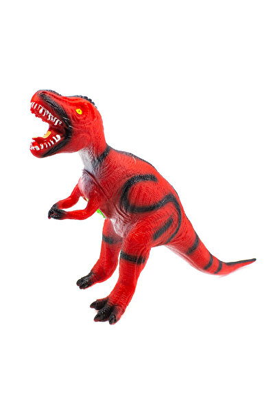 CT-TOYS Kırmızı Renk 50 cm Işıklı Sesli T-rex Dinazor Et Dinozor