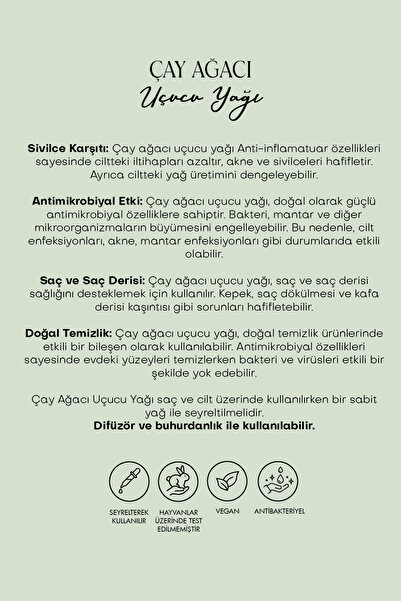 Polente Natural Çay Ağaçı Uçucu Yağı (10ML)