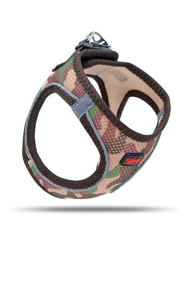 Tailpetz Camo Patterned Air Mesh Harness - Chest Collar 2XSmall