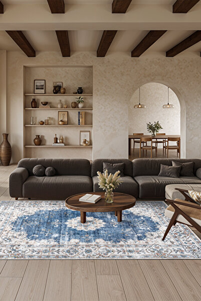 Homefesto Dekoratif Özel Tasarım Yıkanabilir,İnce, Kaymaz Tabanlı, Modern Halı KECE-FR80