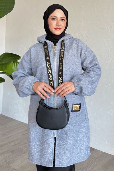 InStyle Καπάκι με κουκούλα Boucle Stamp Grey Cap