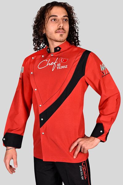 Üniformanya Name Gift Cook Jackets, Red Chef Jackets, Chef Jerseys
