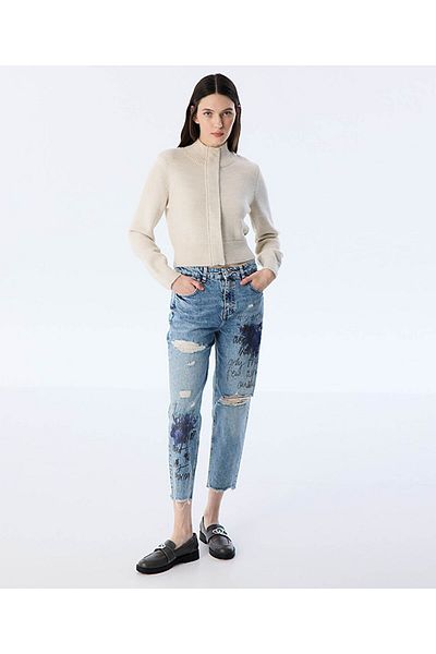 Twist Slim Cut Crop Knitwear