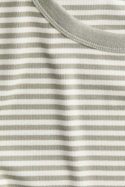 H&M Ribbed jersey top