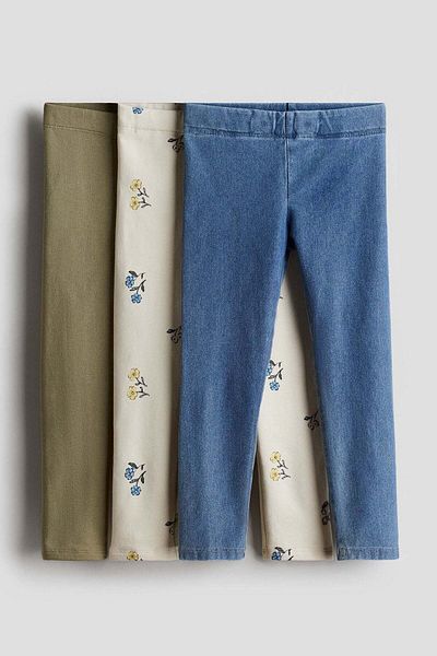 H&M 3-pack brushed-inside leggings