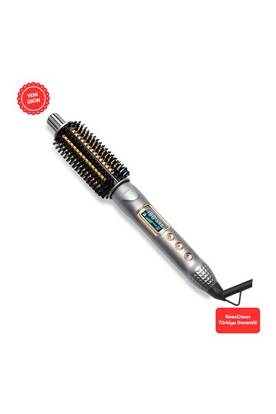 RossClean فرشاة تمليس وتصفيف الشعر المفضلة بشاشة LED 2 في 1 من Volumizer Pro