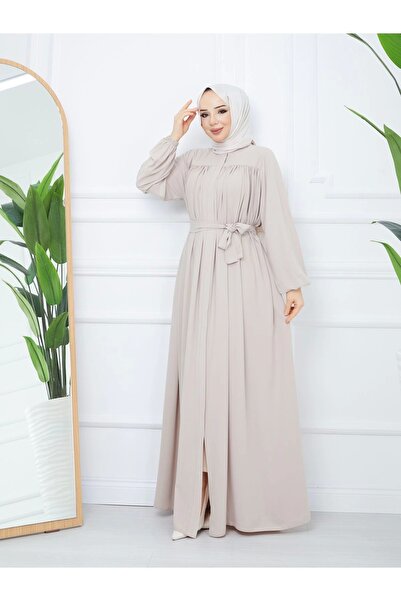 SERRA MODA ισλαμική χιτζάμπ ferace ντυμένη μαζεύτηκε μετάξι Medina full hijab