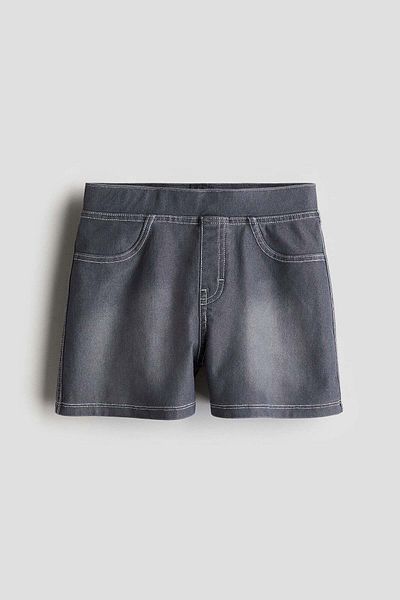 H&M Denim-look jersey shorts