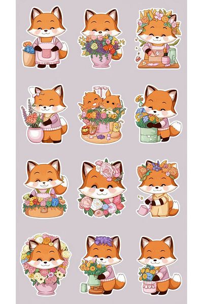 Sticksy Cute Squirrelsticker Phone Laptop Notebook Tablet Notebook Flask Sticker Sticker St1007