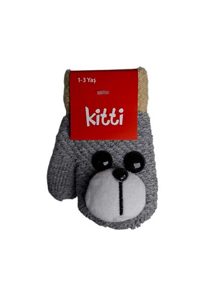 Kitti Spteks Kitti 1-3 Years Baby Gray Color Men's Mascot Gloves