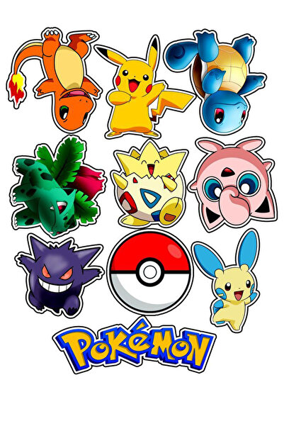Buki'nin Atölyesi Pokemon naljepnica za telefon, laptop, notebook, tablet, na...