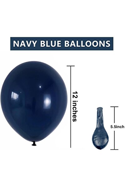 Home Zone 100 Pack 12 inch Round Helium Navy Blue Balloons for Wedding