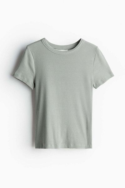 H&M Ribbed T-shirt