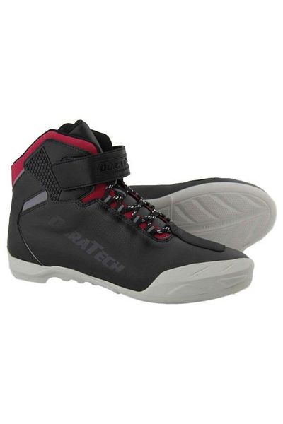 Forte GT Duratech 23 Milano - Red Black Protected Sports Motorcycle Boots, Size 45