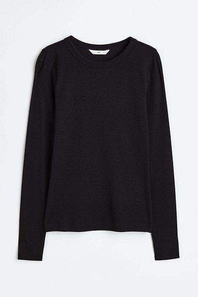 H&M Ribbed modal-blend top