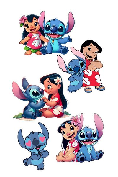 Sticksy Lilo and Stitchsticker Phone Laptop Notebook Tablet Notebook Water Bottle Sticker Sticker St886
