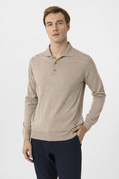 SÜVARİ Comfortable Fit Polo Neck Wool Anti-Pinning Quality Knitting Sweater