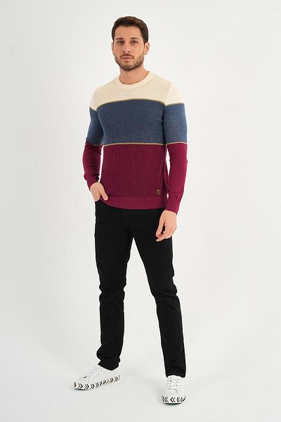 ALEXANDERGARDI Color Block Sweater (E22-5708)