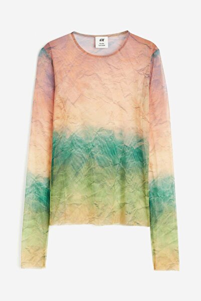 H&M Sheer printed top
