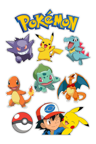 Buki'nin Atölyesi Pokemon naljepnica za telefon, laptop, notebook, tablet, na...