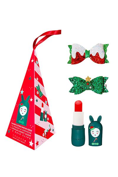Inuwet New Year Set - Cherry Scented Lip Moisturizer and 2 Clip Buckles