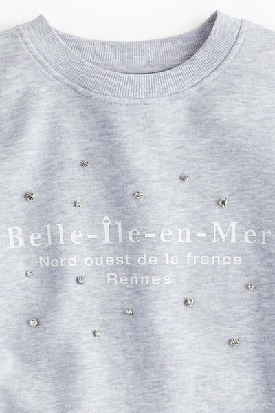 H&M Oversized motif-detail sweatshirt