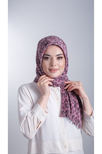 HÜRREM BONE Dusty Rose Eșarfă practic, gata de fabricație, hijab interconecta...