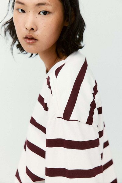 H&M Oversized boat-neck top
