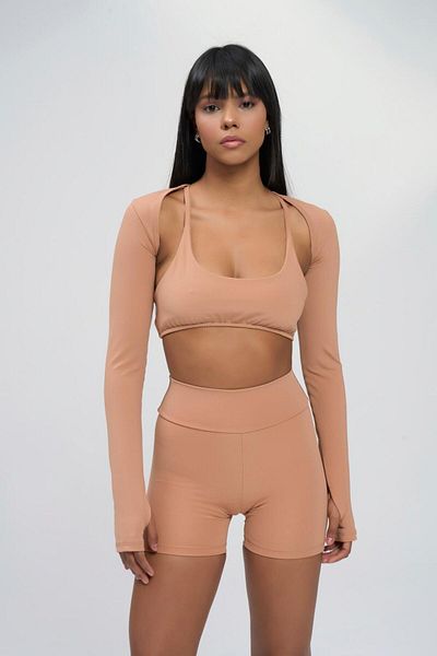 YEXECH Verve Bolero with Long Sleeve Finger Detail