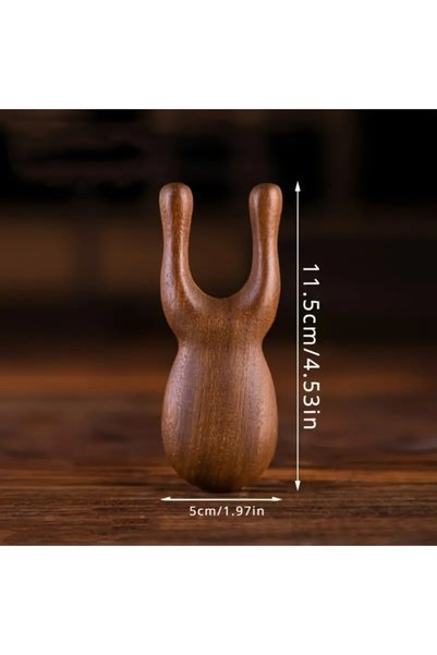 Sorendy Eye Massager Nose Bone Shaper Acupressure Gua Sha Wooden Facial Hand Massager Wooden At-124