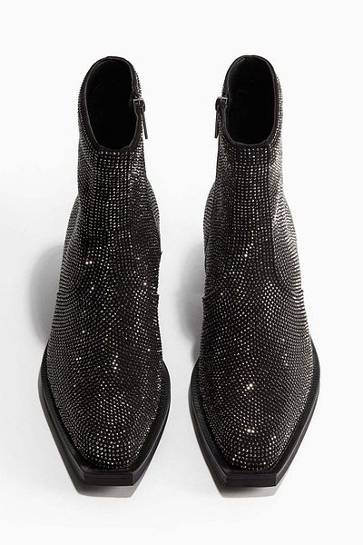 H&M Rhinestone-embellished boots