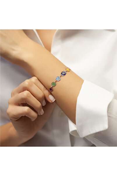 Ariş Pırlantalı 7 Çakra Bileklik Yaşam Enerjiniz Yenilensin