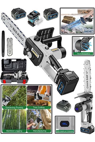 Eisenn Alman GREY E-3645 Yağ Pompalı Dijital Göstergeli 32 CM Pala Çift Akü 1...