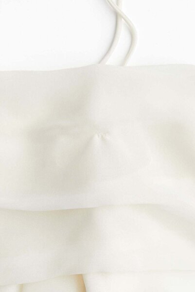 H&M Off-the-shoulder chiffon top