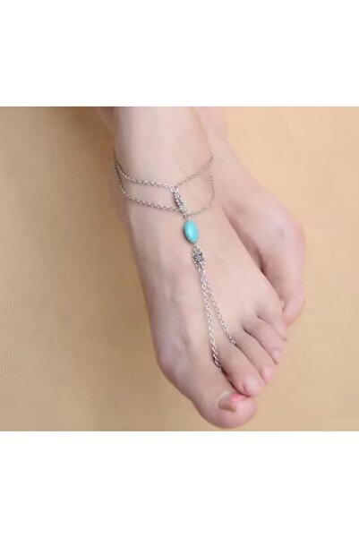 Shiklik MODA سلسلة القدم الفضية اللون لتعزيز أناقتك