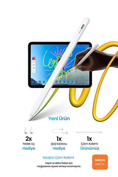 Realpro DOKUNMATİK TABLET KALEMİ BÜTÜN TABLET CİHAZ VE BİLGİSAYARLARLA UYUMLU...