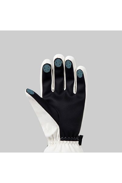 Schulzz White Ultralight Waterproof Unisex Touchscreen Ski Gloves