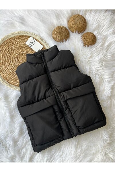 Bonny Minima سترة قابلة للنفخ بجيب أمامي أسود