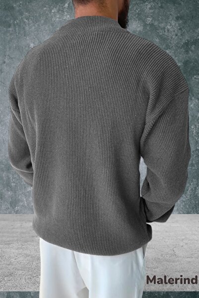Malerind Stand Collar Malerind Knitwear Sweater