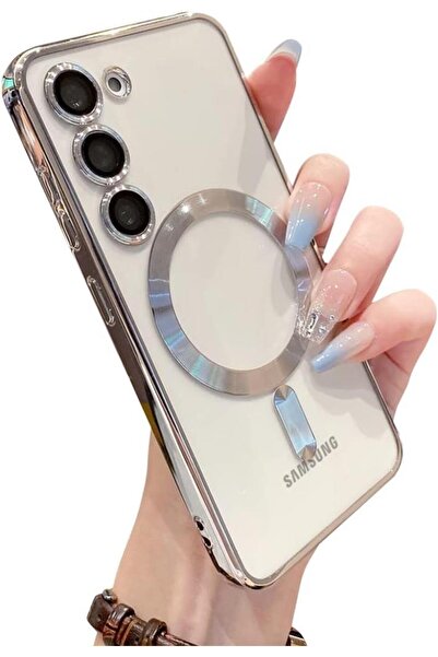 UnDePlus حافظة سامسونج جالاكسي S24 Magsafe حماية غطاء سيليكون شفاف مع عدسة الكاميرا