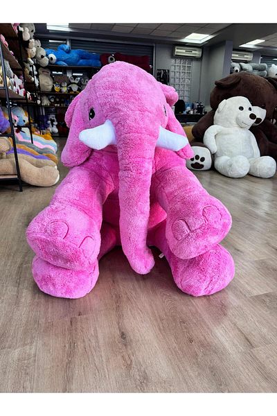 Özgüner Oyuncak Big Giant 150 cm Plush Elephant - Soft & Giant Elephant Toy for Kids