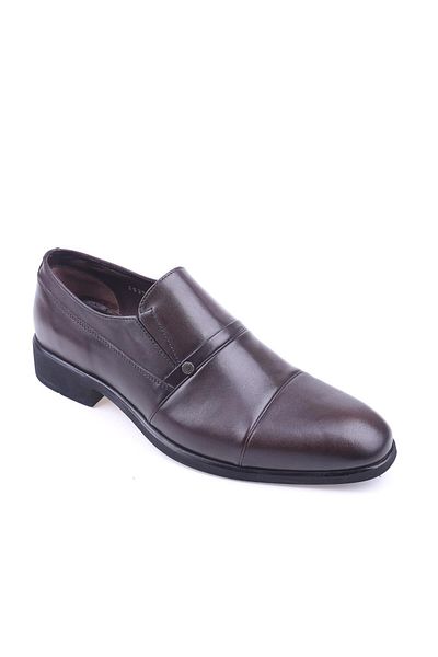 Burç 2537 Ανδρικά παπούτσια από γνήσιο δέρμα Classic Slip-on