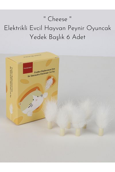PAKEWAY ''Cheese'' - Electric Pet Cheese Toy Spare Head 6 Pieces