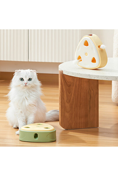 PAKEWAY '' Cheese'' - Electric Cat Toy - Ships with 6 Spare Heads.
