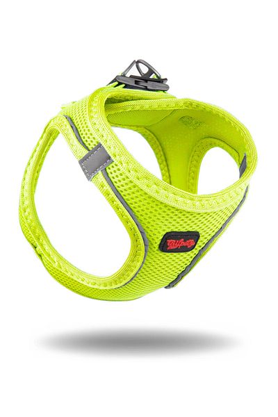 Tailpetz Air Mesh Neon Yellow Chest Collar Xl