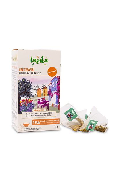 LAZİKA Set of 2 Sense Harman Aegean Therapy - Turmeric Tea and Disease Combat