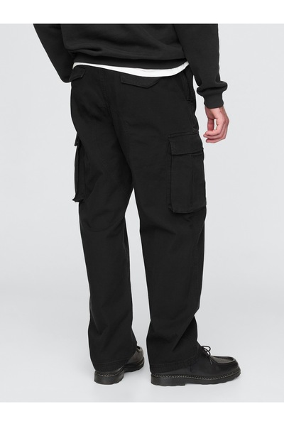 GAP Erkek Siyah Utility Kargo Pantolon