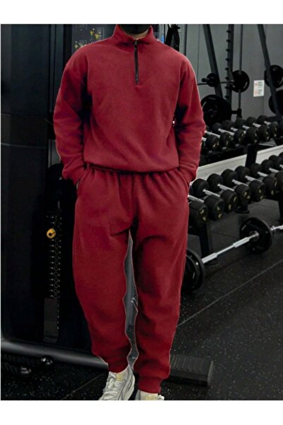 MOONBULL Set de pantaloni de trening pentru bărbați, cu guler Bato, rezistent...